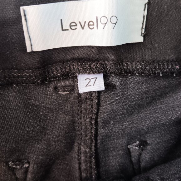 Level 99 Black Skinny Pants/Jegging type - Picture 2 of 2